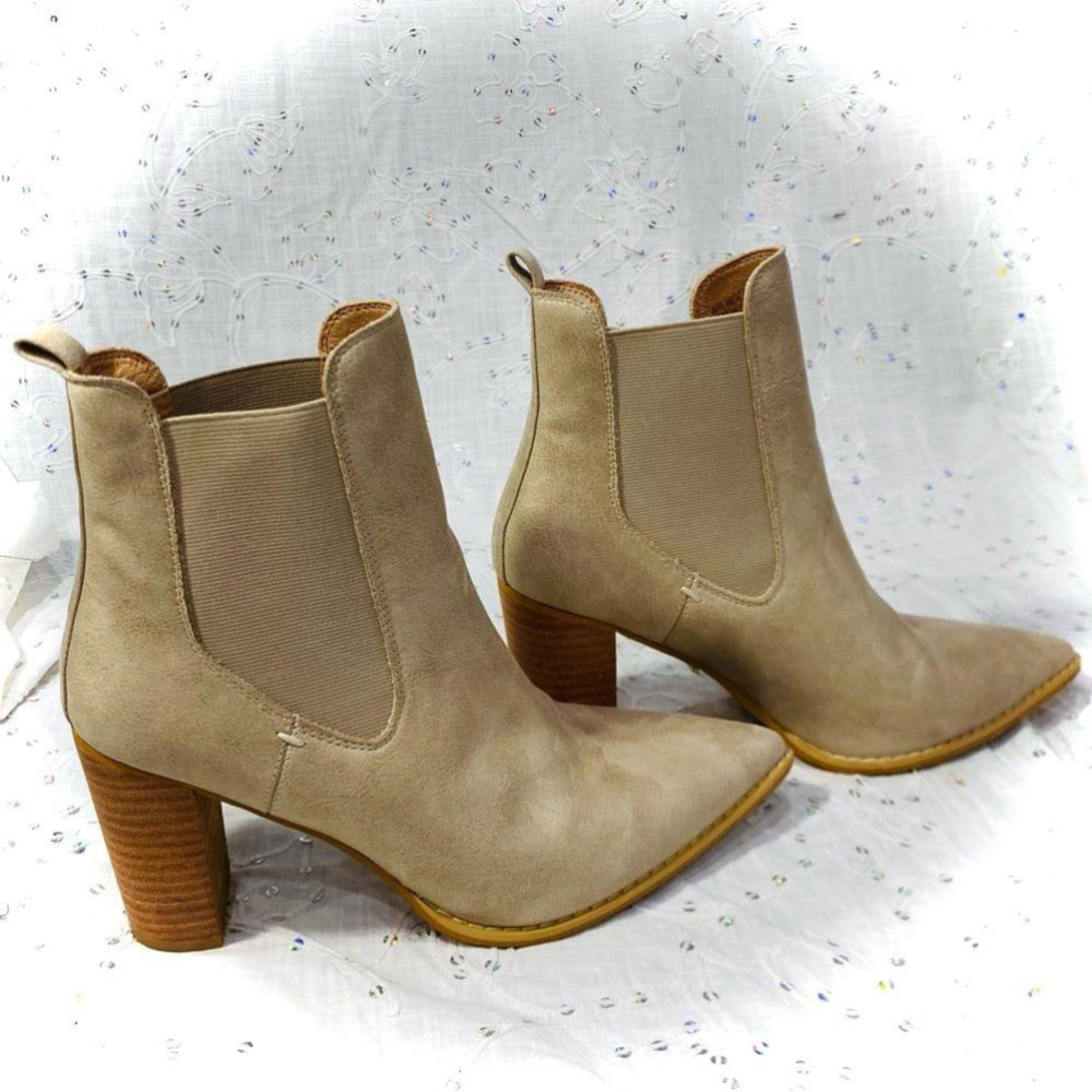 Mi.iM Esemee Boots - Block Heel Pointed Toe Slip-On SZ 10 - Picture 3 of 9